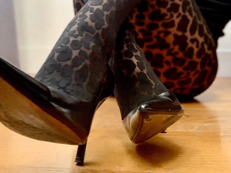 Wolford Two-Toned Leo Pantyhose - Preview 1