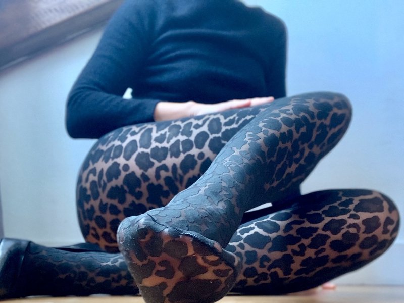 Wolford Two-Toned Leo Pantyhose - Preview 2