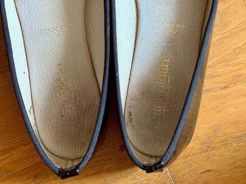 Manoukian Black Patent Flats - Preview 2