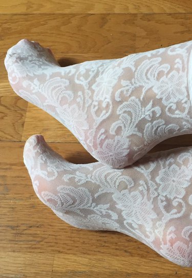 Fancy Ivory Socks by Doré Doré - Alternate View