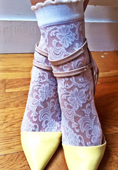Fancy Ivory Socks by Doré Doré