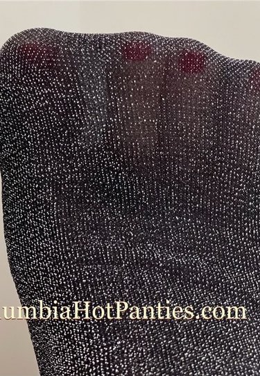 Shimmery Socks - Silver, Black & Navy - Alternate View